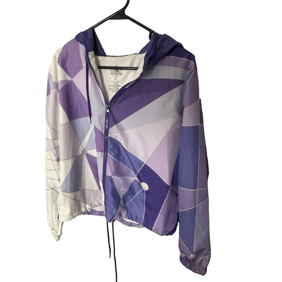 Disney Jacket Womens Medium Purple Magic Kingdom Tomorrowland Full Zip Coat - Picture 11 of 16